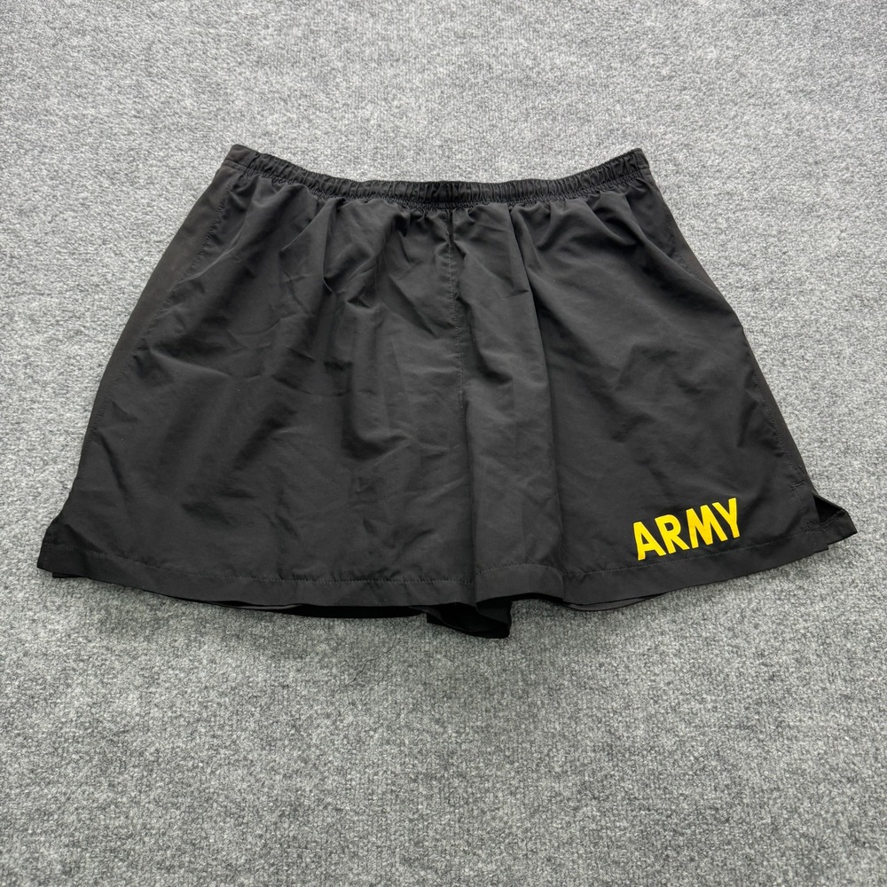 UNICOR Army APFU PT Trunks Mens XL Black Short Moisture Wicking Athletic Running